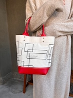 KLW Kyotani Leather Works CANVAS TOTE-SM-RED 帆布トートバッグ 『Labyrinth』 Bag　鞄