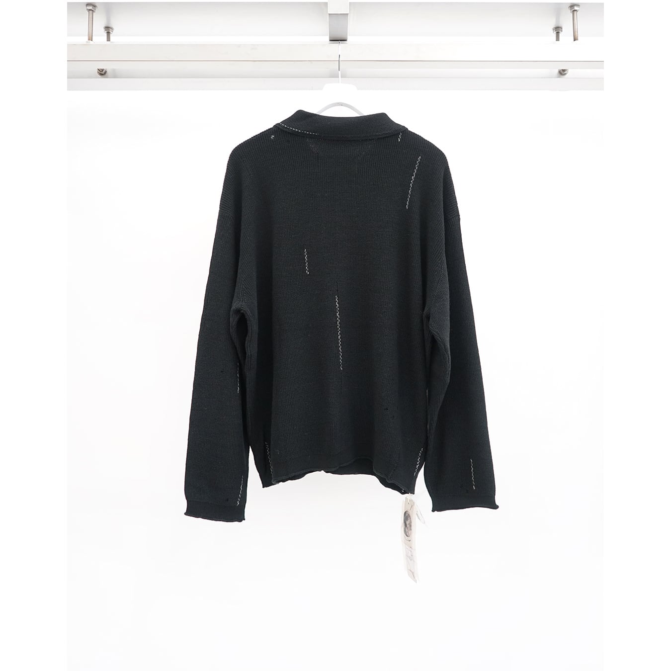 Professor.E Dirt Polo ブラック系 ポロスウェット Professor.E ](プロフェッサーイー) 25FW-PE-KT-03 Aged Polo | Clique