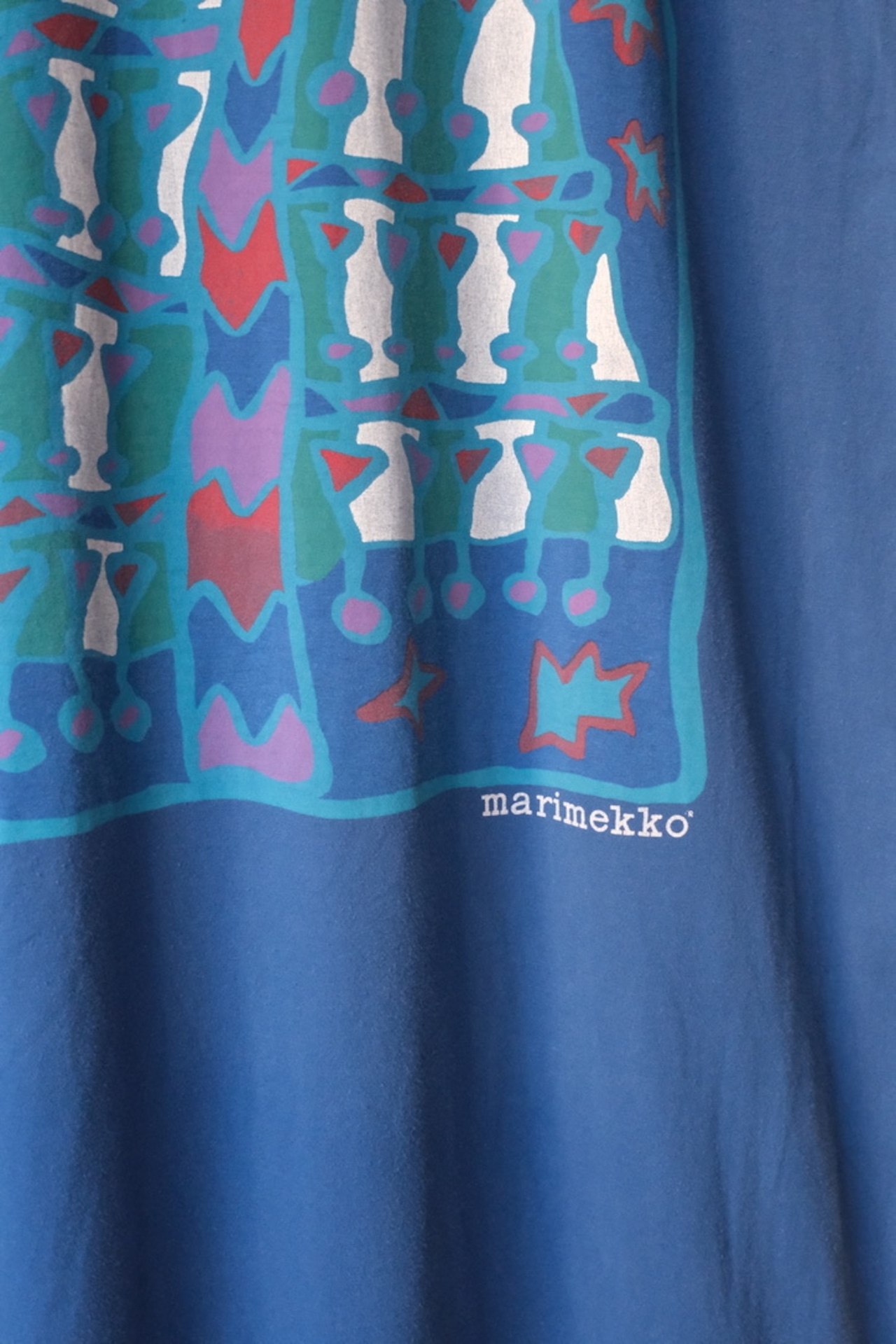 Marimekko blue Christmas dress t-shirt