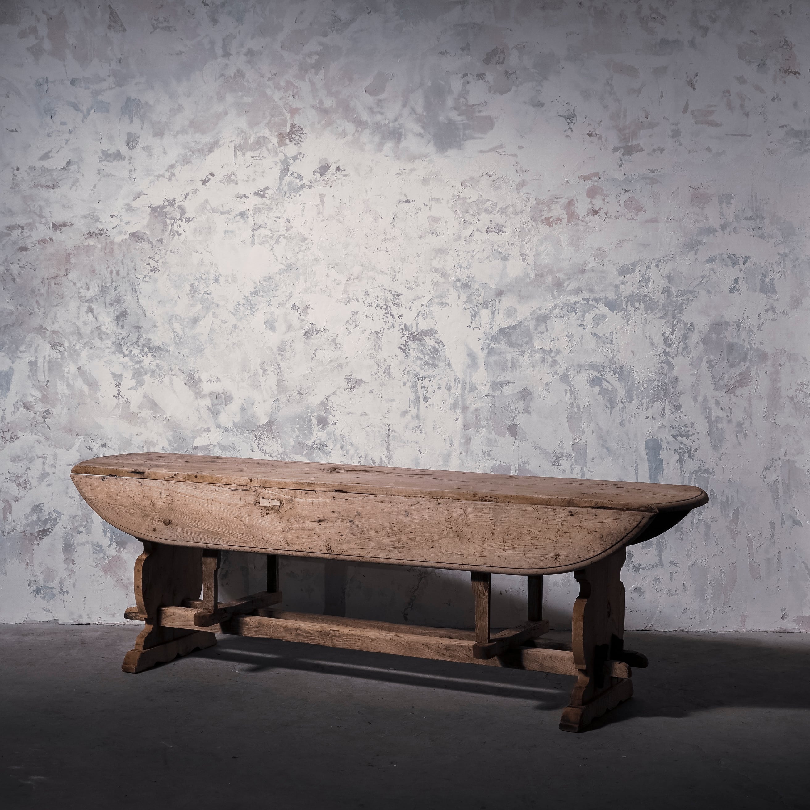 テーブル/バタフライテーブル/空間装飾/ディスプレイ/アンティーク/店舗什器/重厚/ホワイトオーク