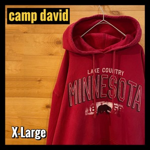 【camp david】MINNESOTA ロゴ スウェットパーカー オーバーサイズ  XL US古着