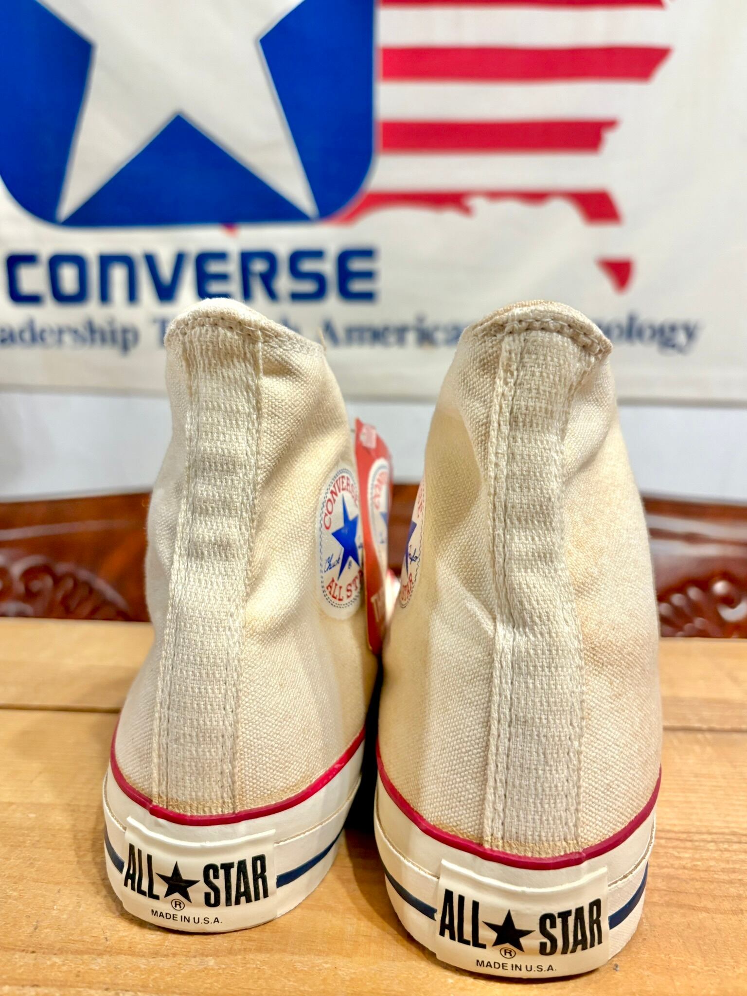 ★80s!USA!コンバース オールスター 生成り デッド ヴィンテージ 259 ☆80s!USA!コンバース オールスター 生成り デッド ヴィンテージ 259