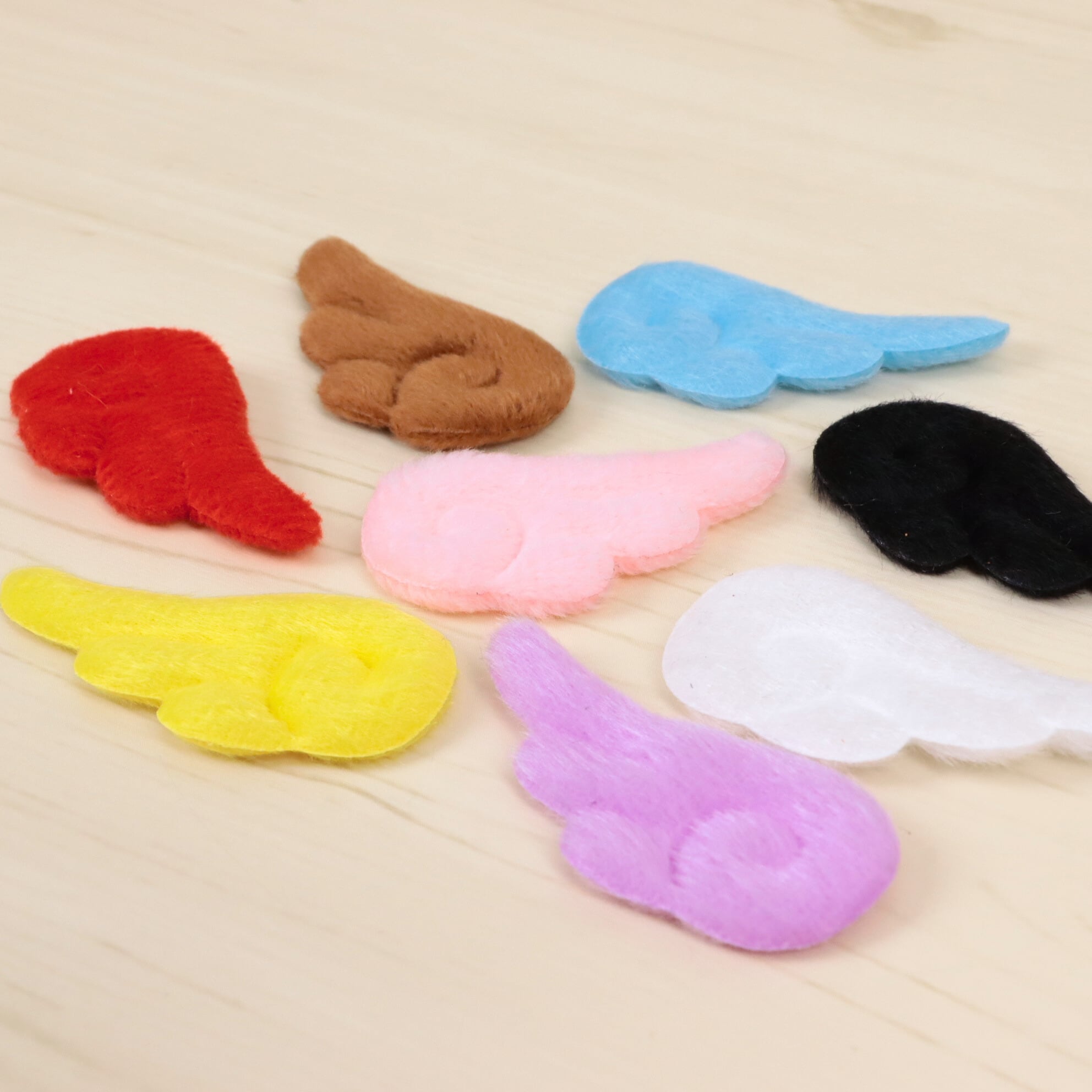 天使の羽 パーツ 2枚入り 小 ボア 02000258 ハンドメイド 装飾 飾り
