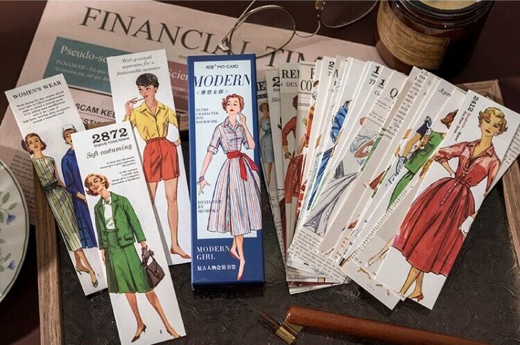 50s vintage Lee セールスマンサンプル しおり ブックマーク アートヌメ｜アート レザーブックマーク しおり・栞【全12柄