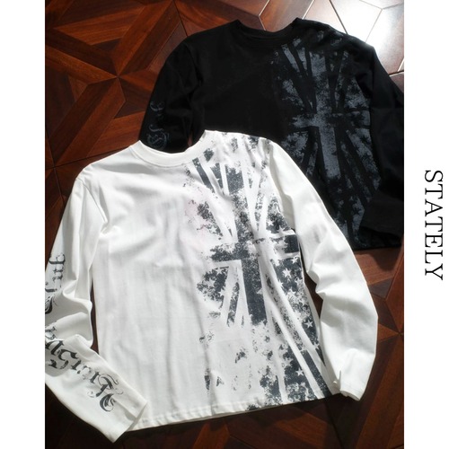 Distressed Union グラフィック ロンT/2color_T84 画像