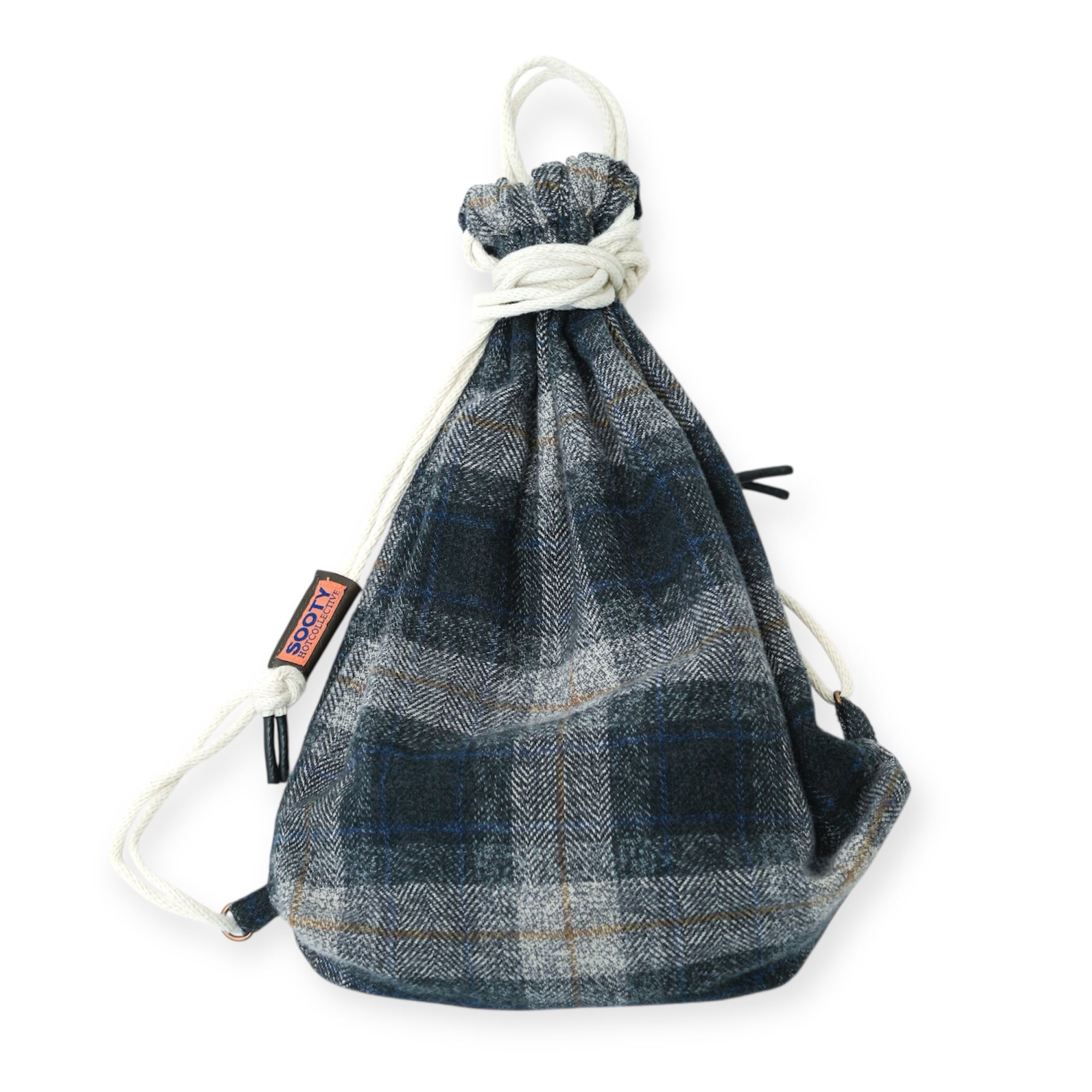 sootyナップサック cotton tweed check nap sack | Sooty clothing