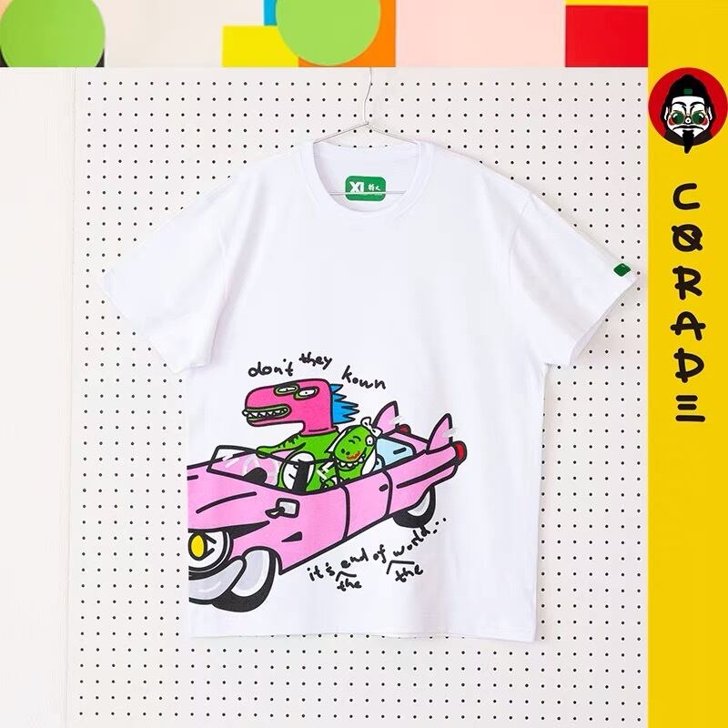 【予約販売商品】SorsorTシャツ 21年新作Corade*世界が终わるまでは*車恐竜Tシャツ　メンズ・レディース・ユニセックス
