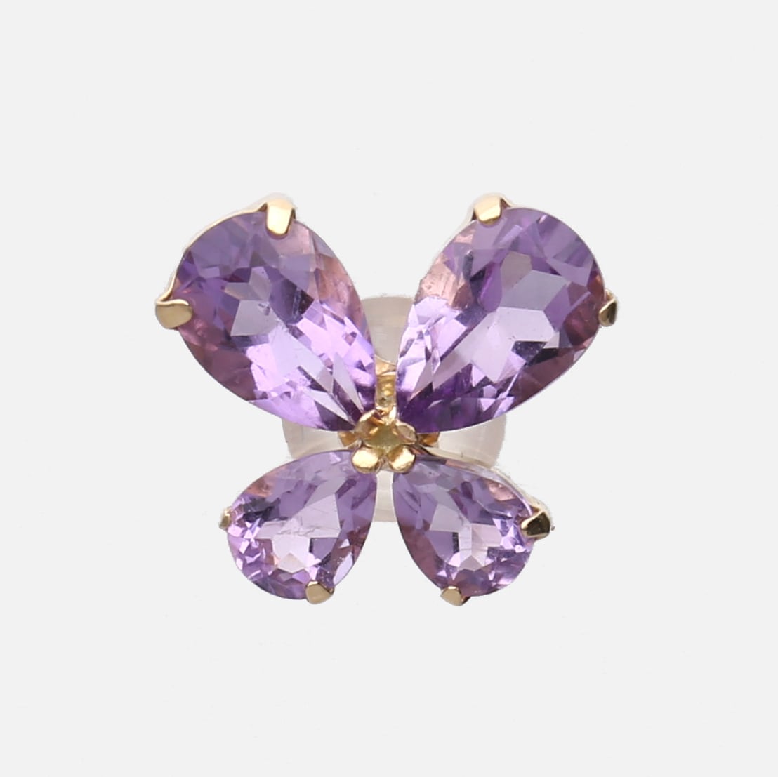 K10YG 淡水パール ローズクォーツコンケーブピアス K10YG 淡水パール ローズクォーツコンケーブピアス