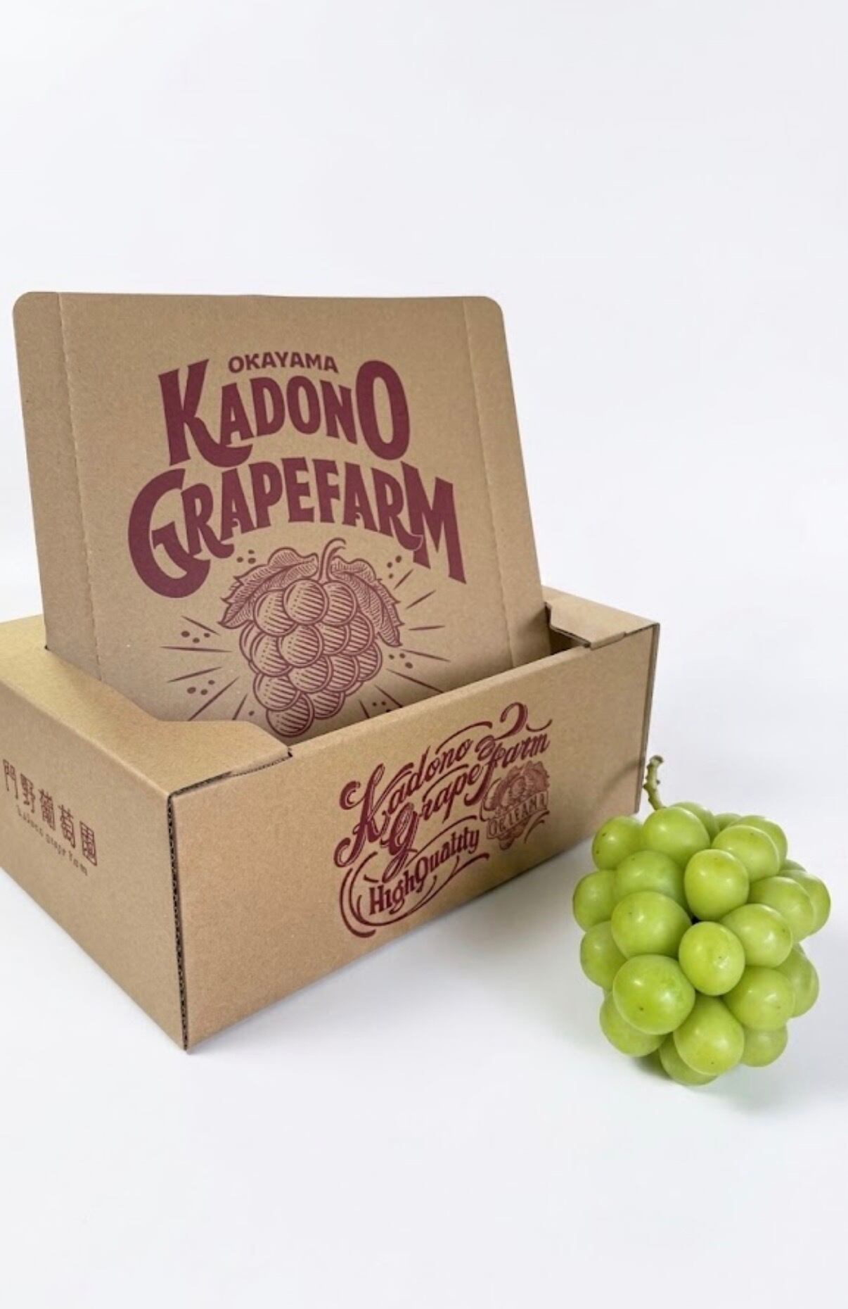 シャインマスカット2k箱（3~4房入）【正味1.5k以上】 シャインマスカット2kg（3〜5房） | 門野葡萄園 ONLINE SHOP