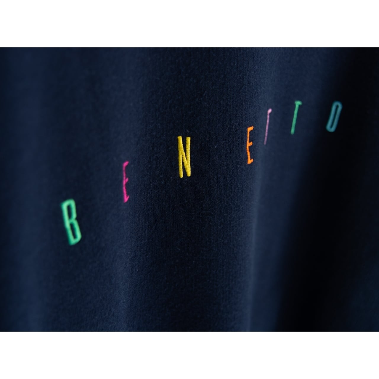 【UNITED COLORS OF BENETTON】90's 100% Cotton Sweat Shirt（ベネトン コットンスウェットシャツ 裏パイル）