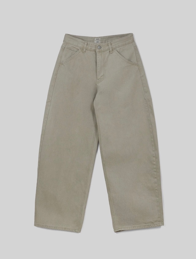 (予約) taffeta / Ash color denim pants 2color