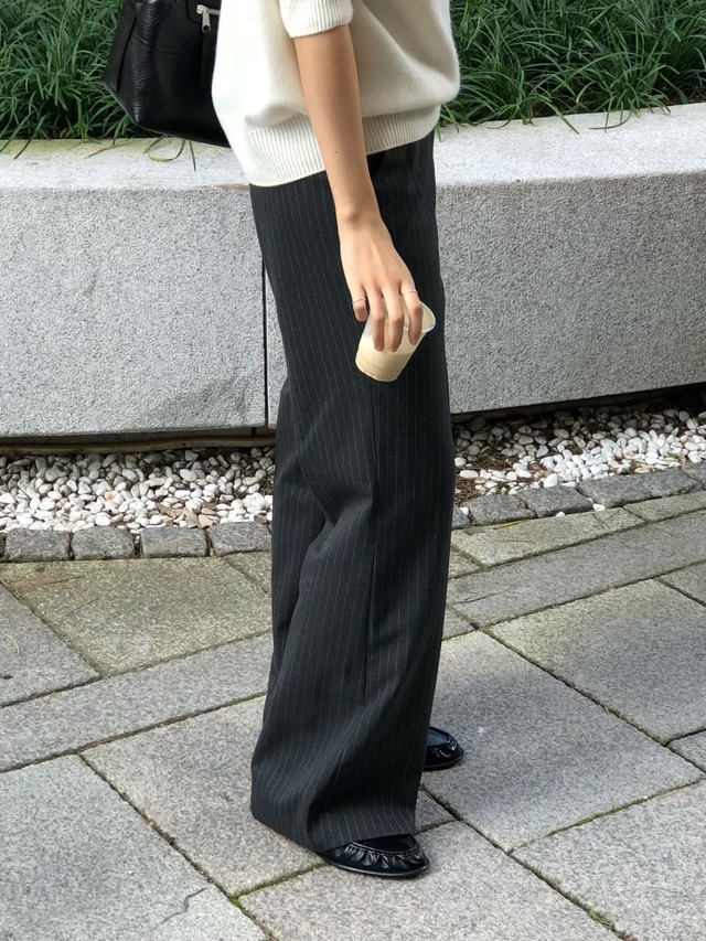 (予約) verveine / Lina pinstripe slacks 2color