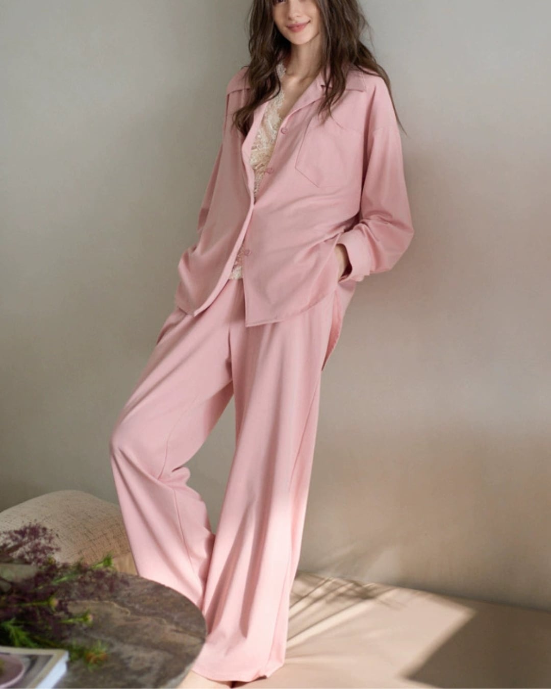 シンプルゆったりルームウェア R25042