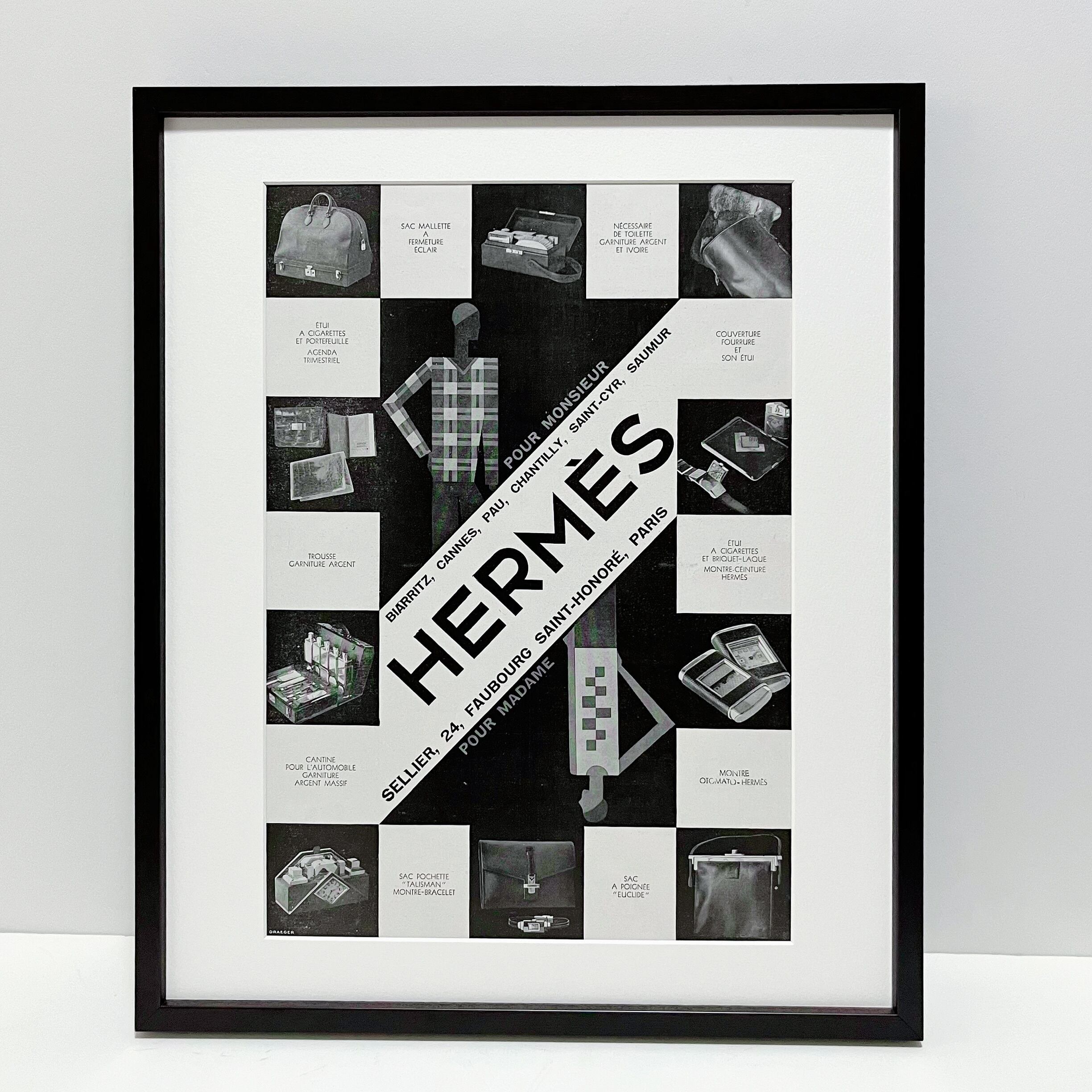 90sエルメスHERMESアンティークポスター額縁付 a78d2c80d1b1e111e6b1051d795dfc