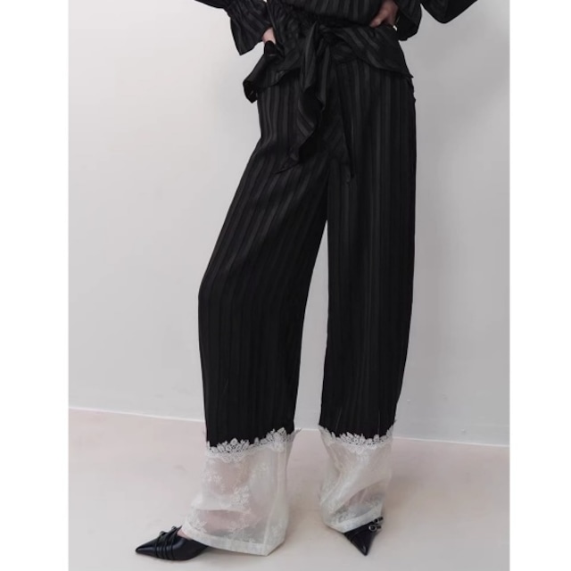 レース ワイド パンツ 239454