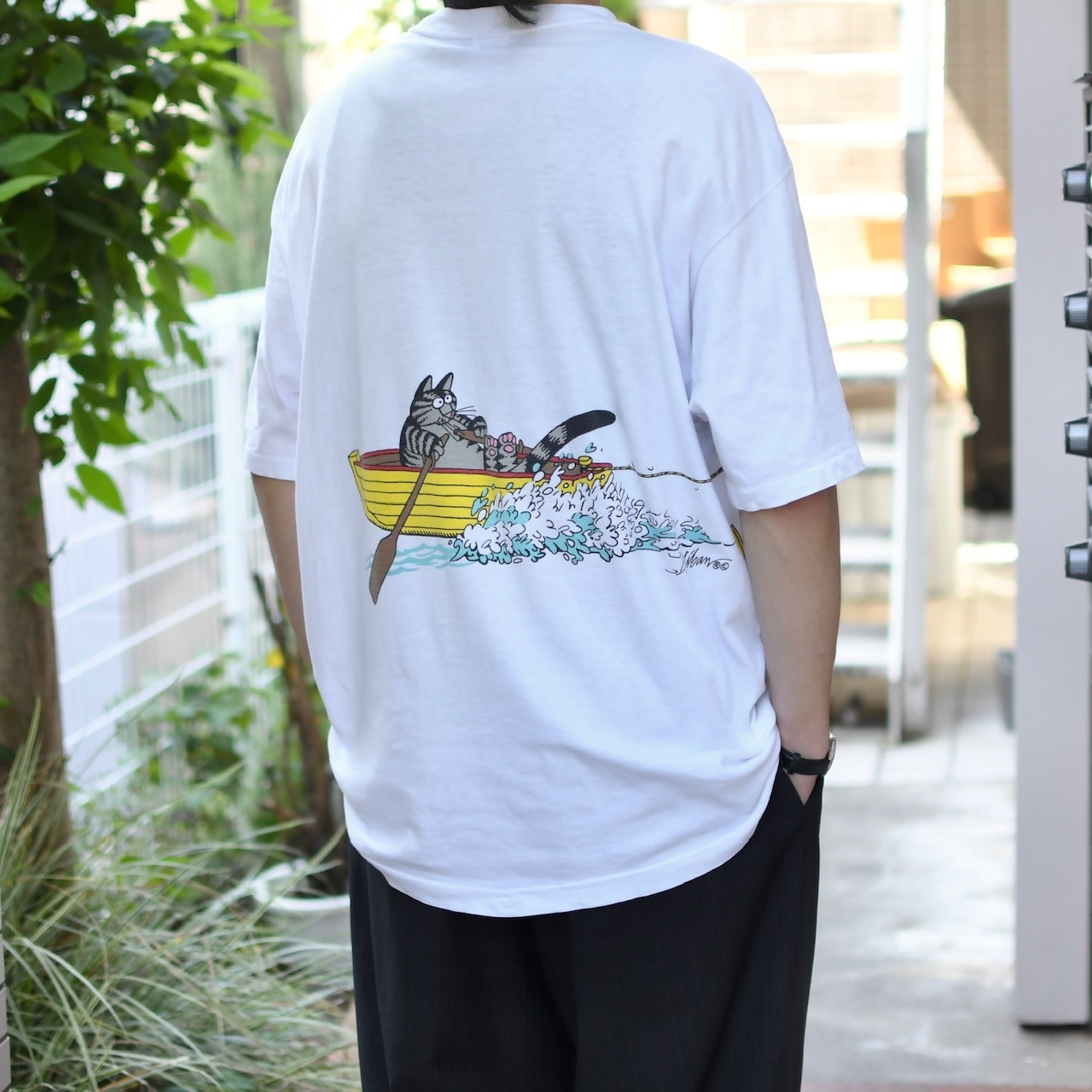 crazy shirt Kliban Cat print tee