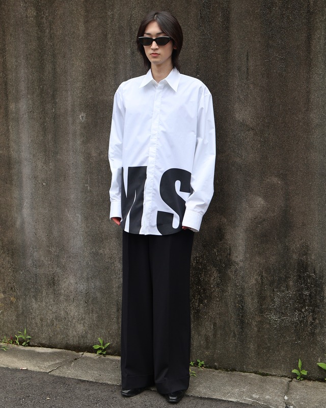 【MSGM】over size print shirt