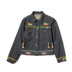 SEARS　put on shop(US)　　embroidery　denim jacket