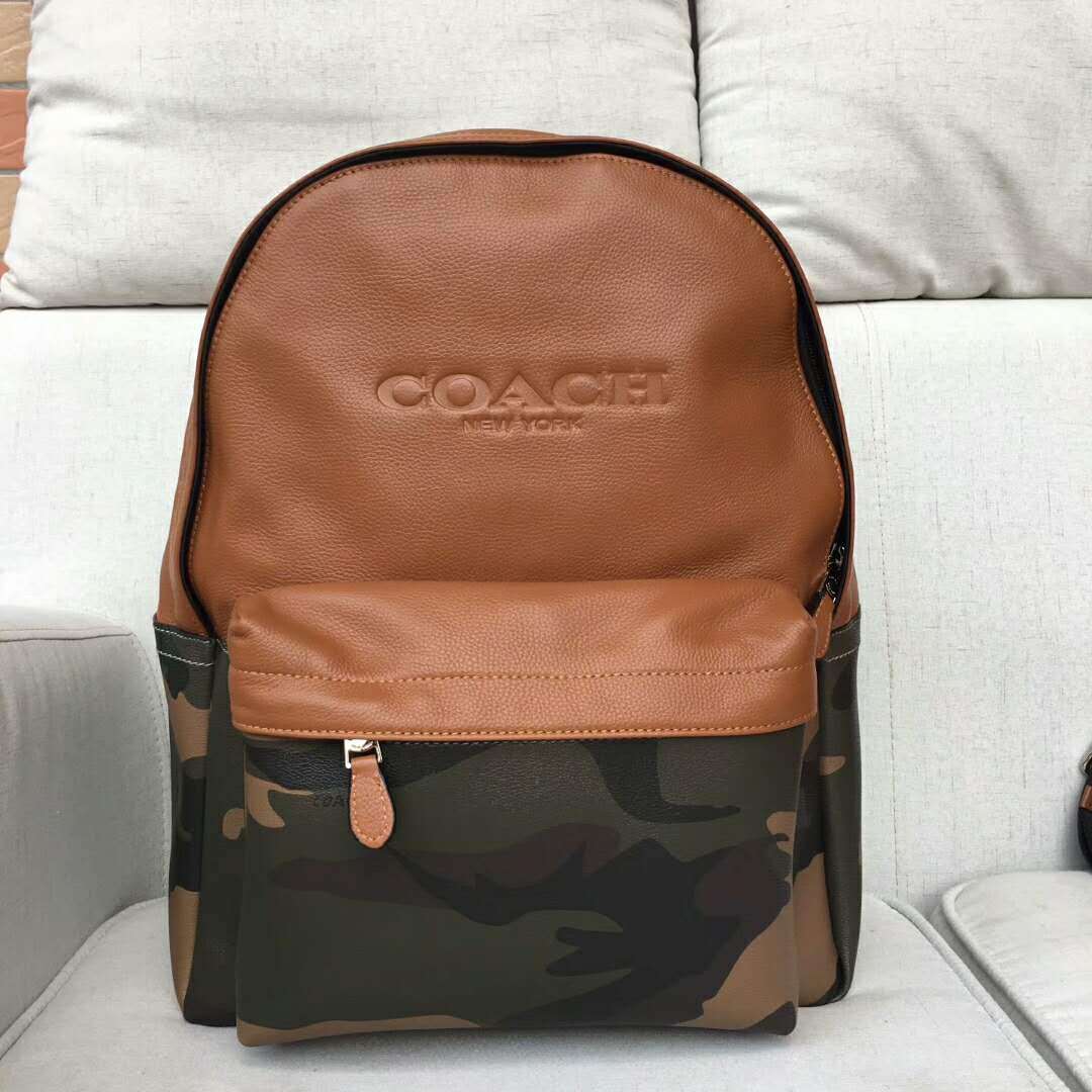 【新品未使用】COACH バックパック リュック ブラウン×グリーン