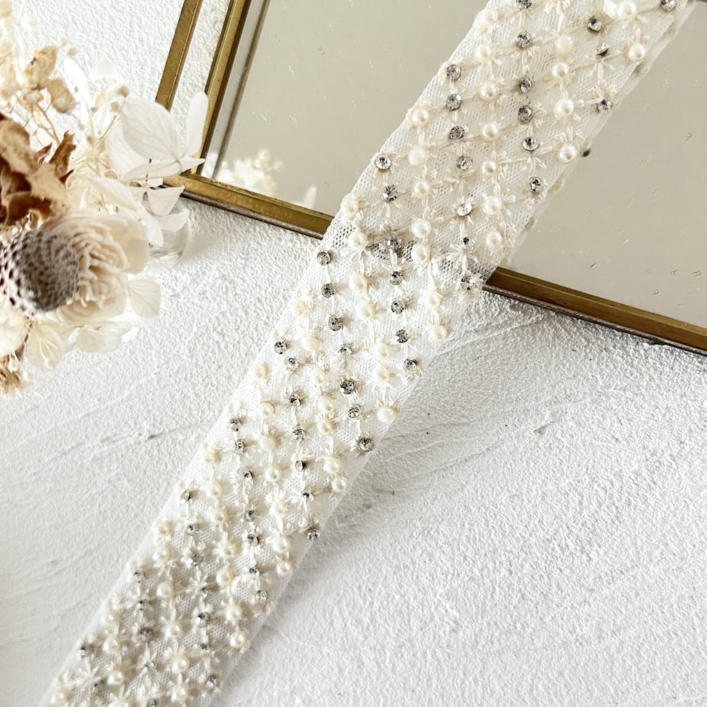 パールシリーズ | インド刺繍リボン専門店Rino Ribbon