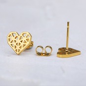 421P　透かしheartピアス