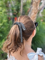 デニムリボンシュシュ