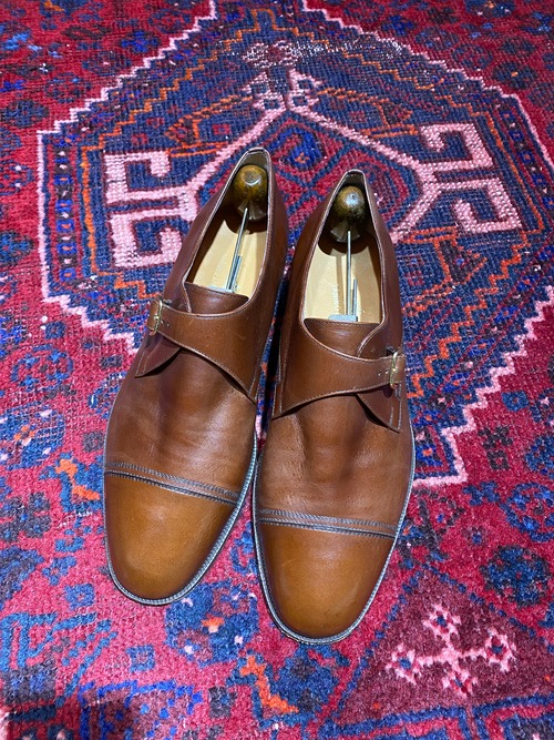 ◎.TANINO CRISCI LEATHER MONK STRAP SHOES MADE IN ITALY/タニノクリスチーレザーモンクストラップシューズ 2000000050225