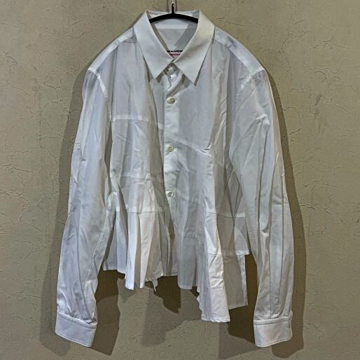 コムデギャルソン サテンシャツ robe de chambre 白シャツ