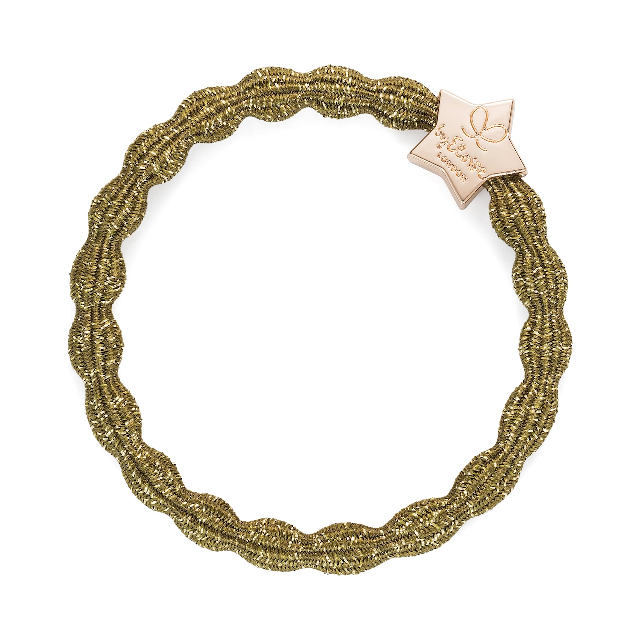 Metallic Gold Star Olive Green_M-2-045