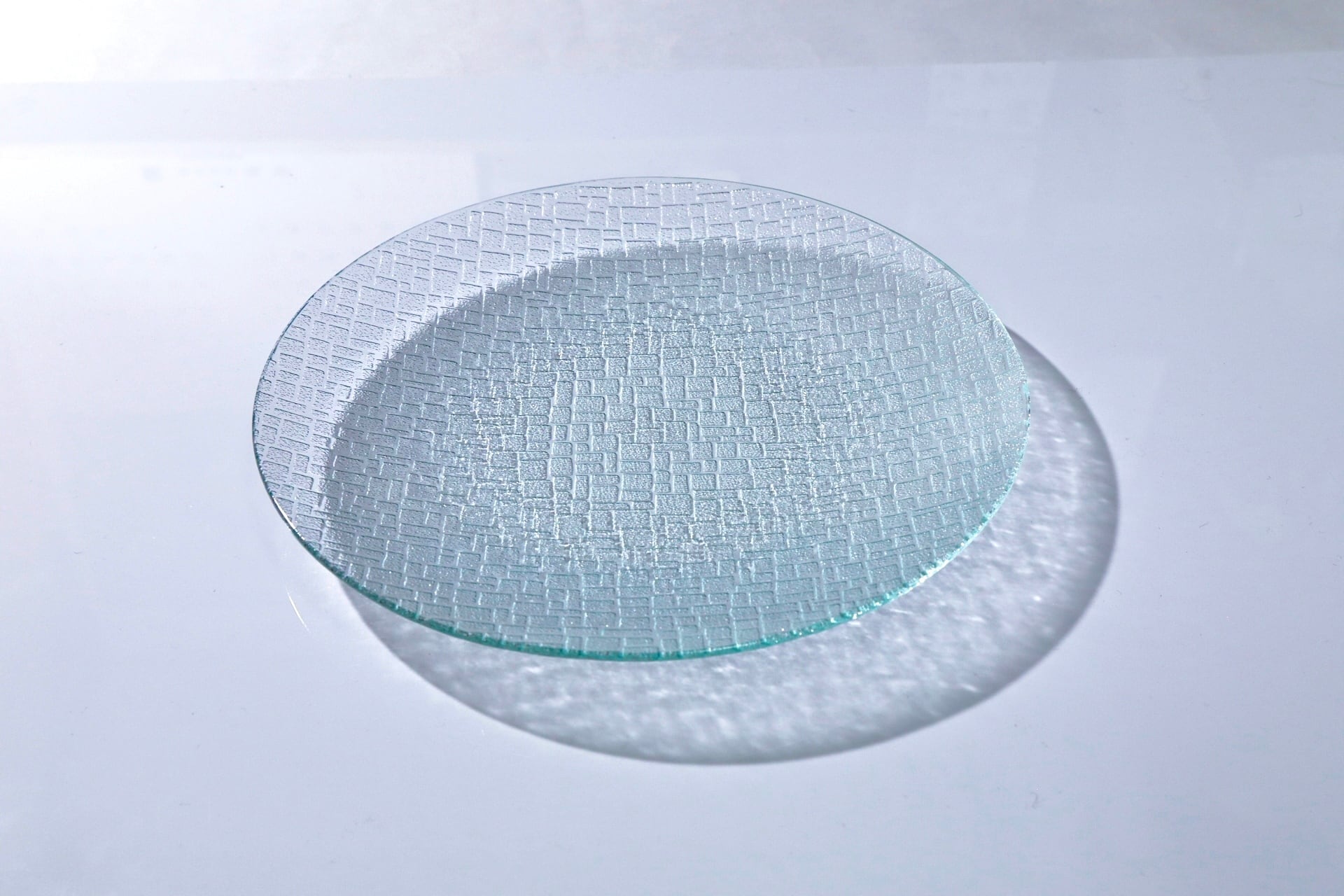 昭和型ガラス「つづれ」 皿 円形 大(Φ180mm)