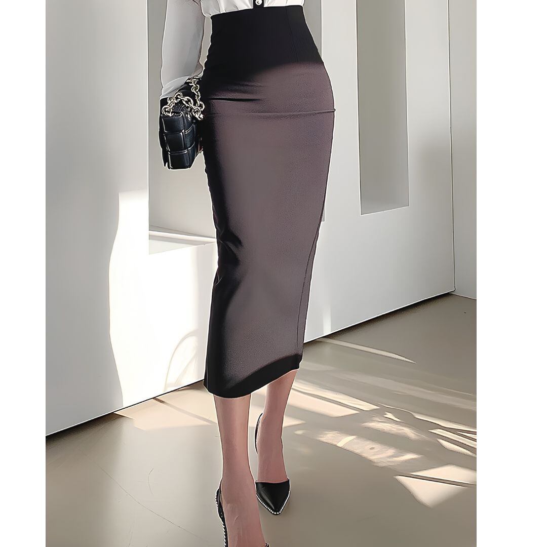 High-waisted Tight Midi Skirt(7color ) V3578