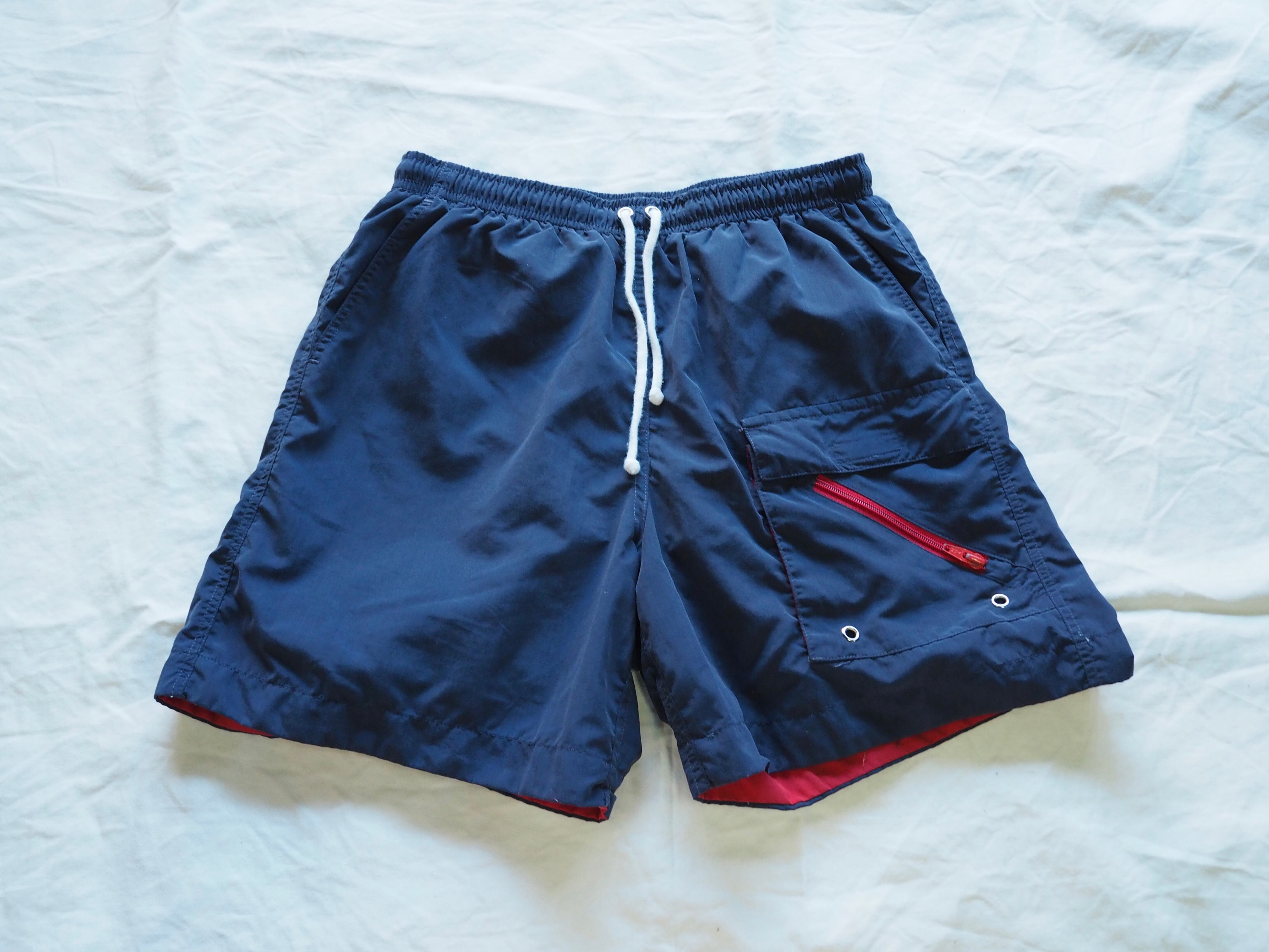 90’s Polo by Ralph Lauren “IMPORT FABRIC” nylon swim short pants S /made in USA
