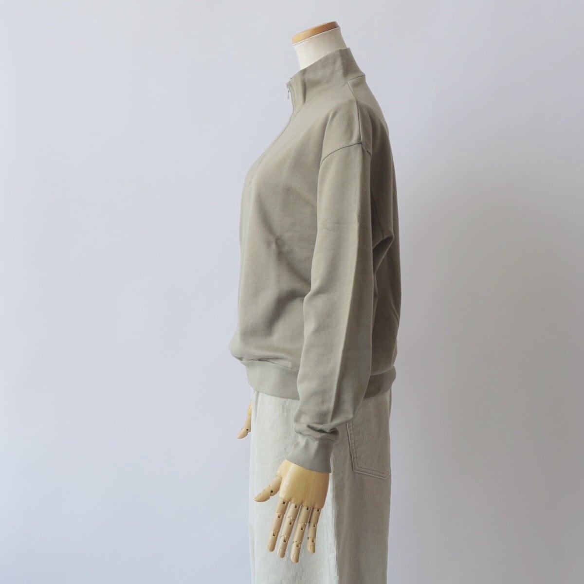 AURALEE/オーラリー・SUPER HIGH GAUGE HALF ZIP P/O | a flat shop