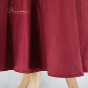 フラダンス 衣装 ワンピース ドレス ブルーヘブンカンパニー レッド系 BLUE HEAVEN COMPANY ノースリーブ ワンカラー 無地 光沢感 上品 高級感 きれい 華やか 鮮やか かわいい 赤 ハワイアン アロハ フラ ダンス レッスン 練習