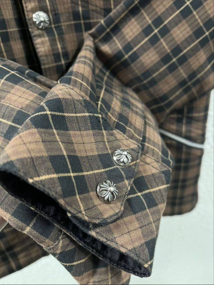 CHROME HEARTS クロムハーツ クロスボール ブラウンチェック