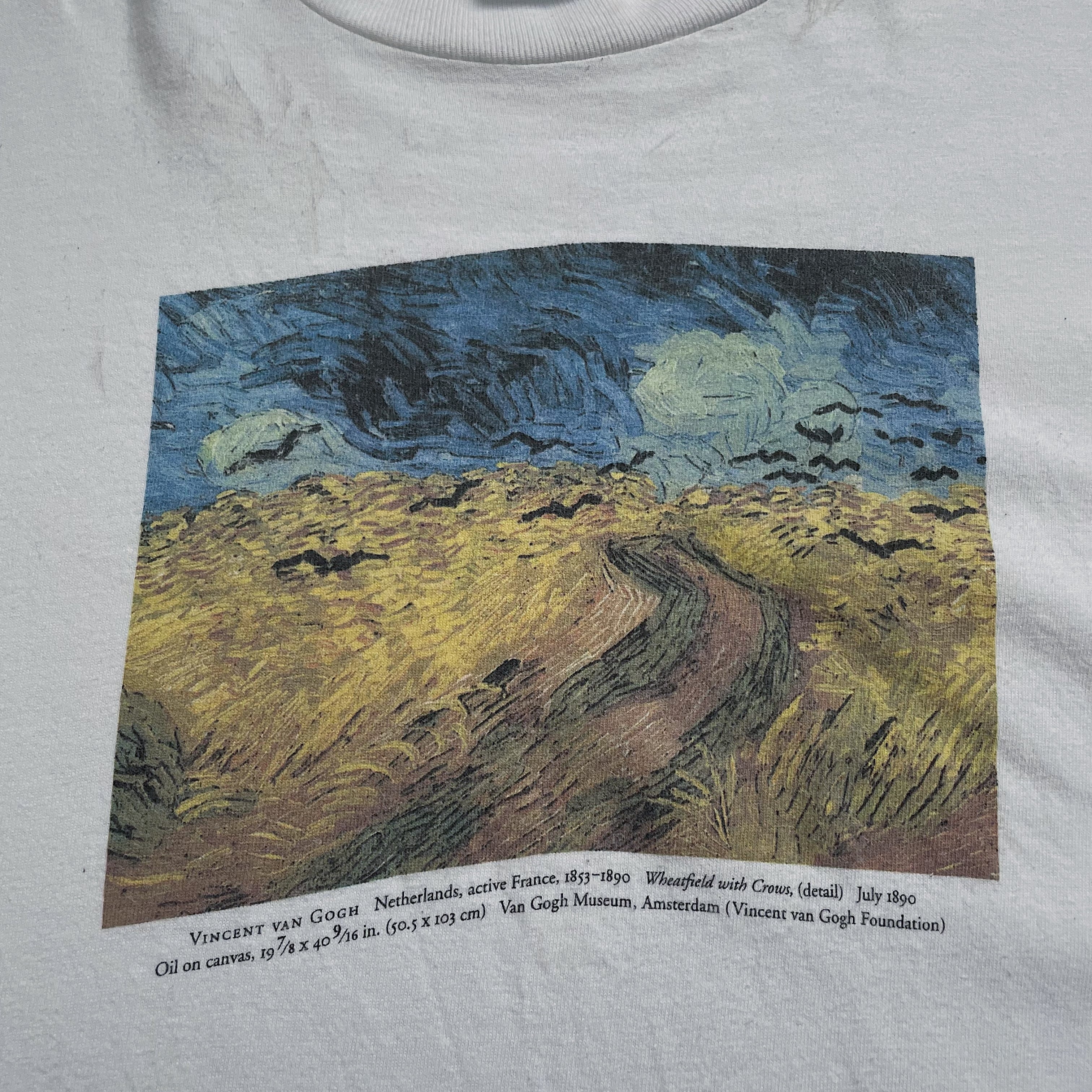 【希少】90s USA製ゴッホ カラスのいる麦畑 アートTシャツ 90s Van Gogh “カラスのいる麦畑” | Avalon -vintage-