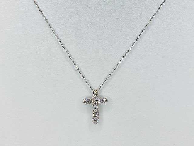 PT900/850 クロス ダイヤネックレス ○ | 株式会社Jewelry伊藤