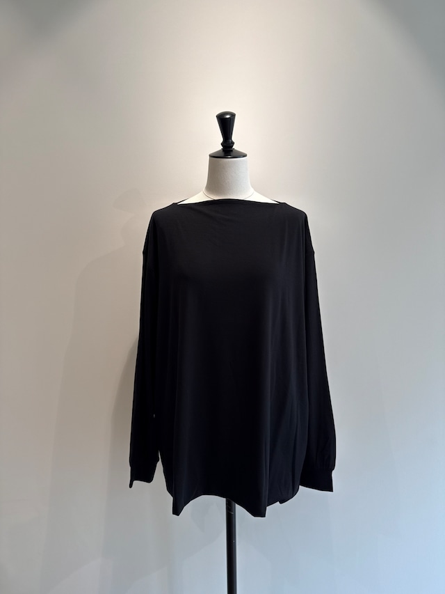 TAN/26SS-19 SMOOTH JERSEY DOUBLELONG TOP BROWN