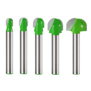 【特価処分】Kimlonton超硬トリマ・ルータービット U溝ビット トリマー ビット(シャンク径6mm) 5本セット 超硬ルーターセット 電動トリマー用 ほぞカッター 面取り切削工具 戸板彫刻 木工用カッター