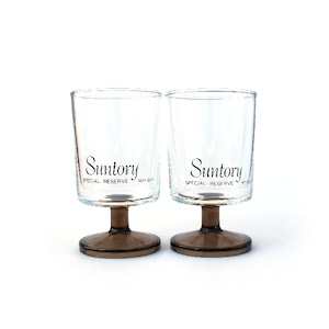 DEADSTOCK / SUNTORY SPECIAL RESERVE WHISKY StemGlass / 2pcs SET