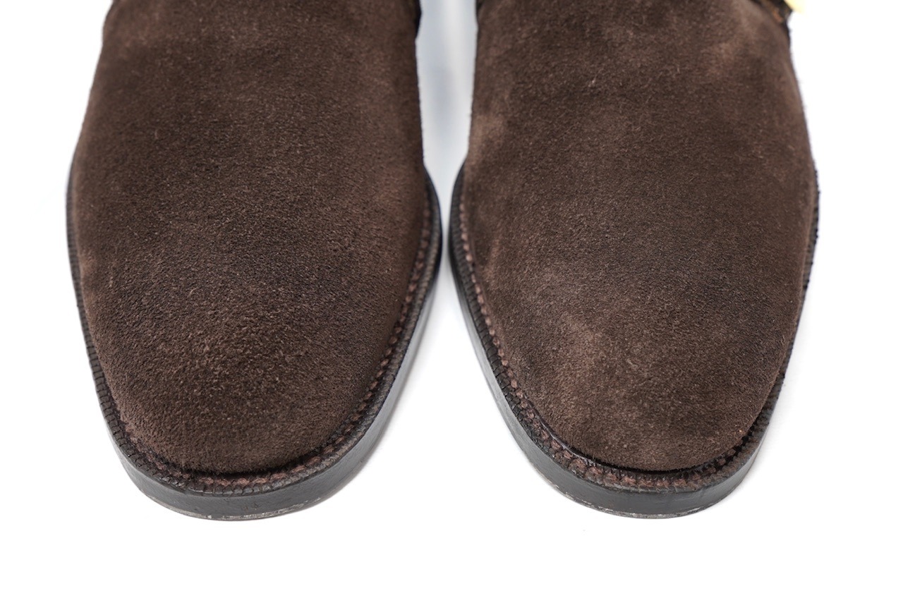 【CHEANEY】WALTER Monk Strap BRN Suede 7 (Second Hand)