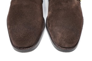 【CHEANEY】WALTER Monk Strap BRN Suede 7 (Second Hand)