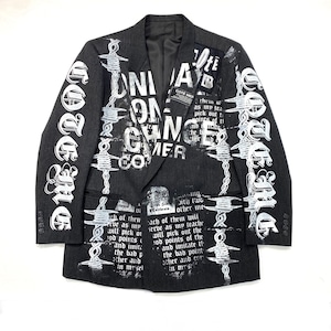 【JK05】 COTEMER プリントテーラードジャケット Paint TAYLOR JACKET