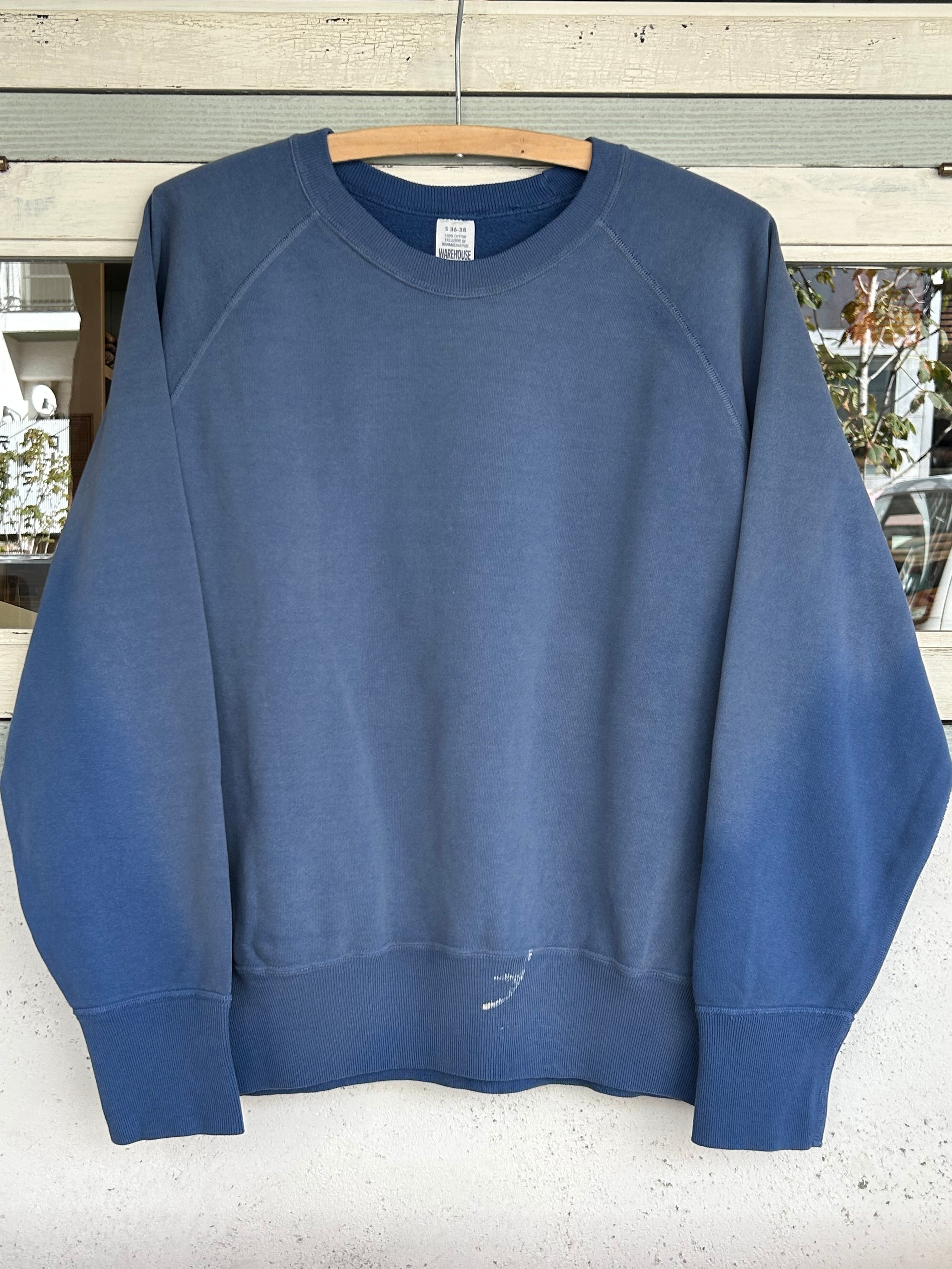 WAREHOUSE Lot.461 ラグランクルーネックスウェットU/W (SUN BURNED
