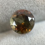 アンダリュサイト ラウンド5.2mm, 0.6ct, 産地不明