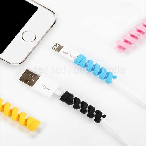 ケーブルプロテクター 30個セット おしゃれ 充電ケーブル保護 耐久性 断線防止 スマホアクセサリー シンプル デザイン スマホ用品 スマートフォン カラーランダム ケーブルアクセサリー ケーブルプロテクション 充電コード保護【cw-a-5615-1】
