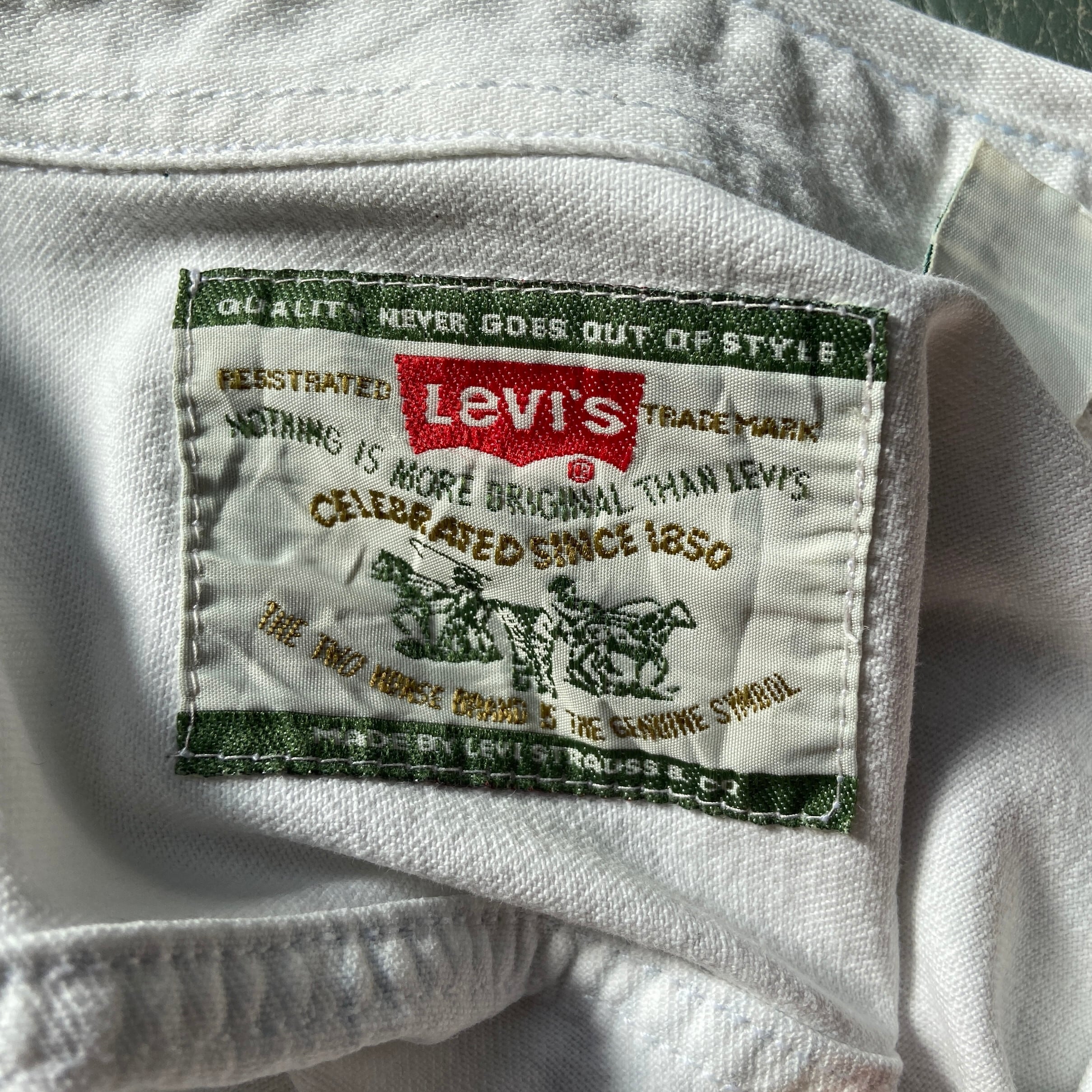 90年代 Levi's リーバイス ヒッコリーストライプ ブリーチ 脱色