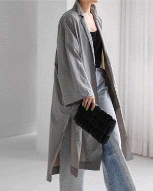 エフォートレスロングシャツコート  A0541