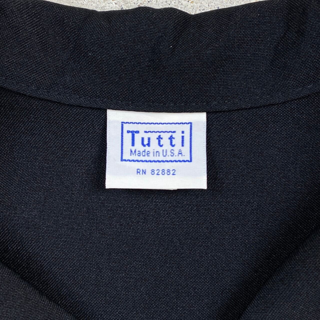 90年代 USA製 Tutti ボーリングシャツ ファイヤーパターン メンズL 