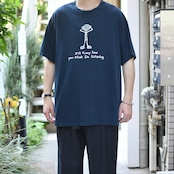 joke print tee navy
